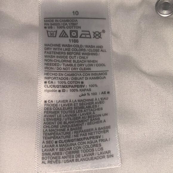 Old Navy High-Rise White Denim Shorts Size 10 - Picture 3 of 7